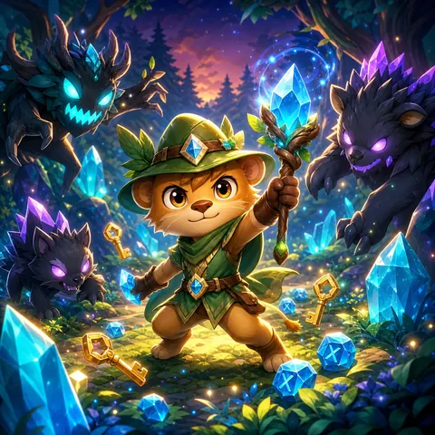 Animal Crystal Survivor browser game
