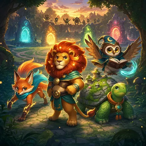 Animal Hero Trials browser game