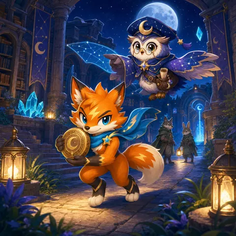 Animal Moonlight Heist browser game