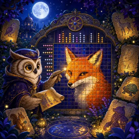 Animal Mosaic Clues browser game