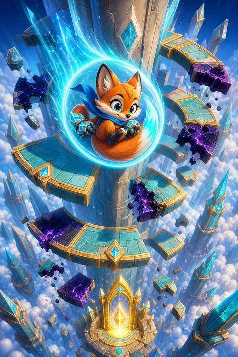 Animal Skyspire Drop browser game