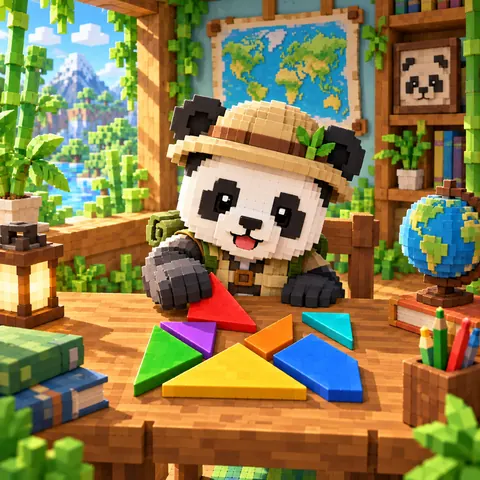 Panko's Tangram Trail game