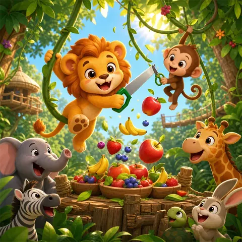 Animal Vine Rescue game