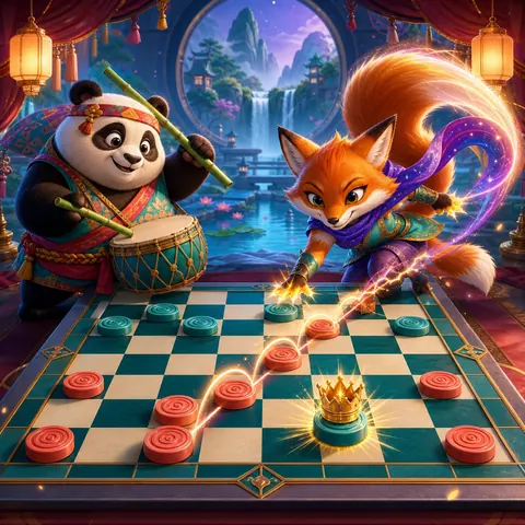 Checkers browser game