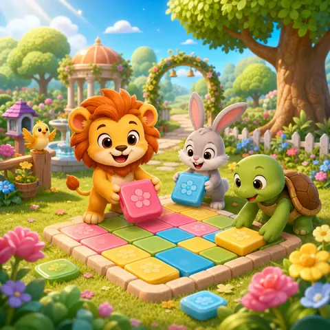 Pet Garden Tiles game