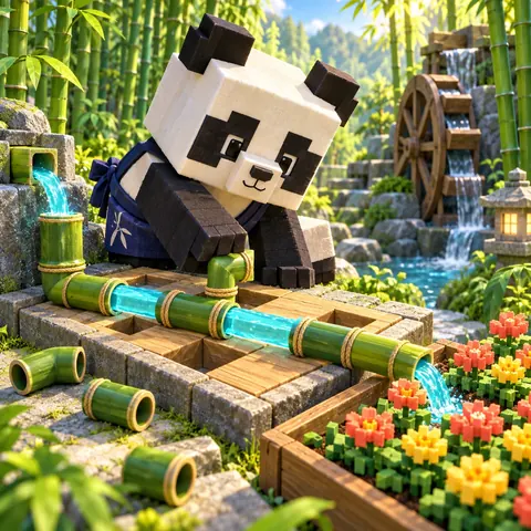 Panko's Bamboo Waterway browser game