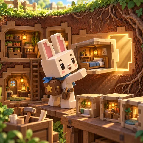 Burrow Builder browser game