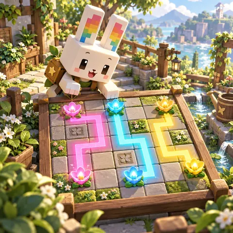 Color Link Garden jogo infantil