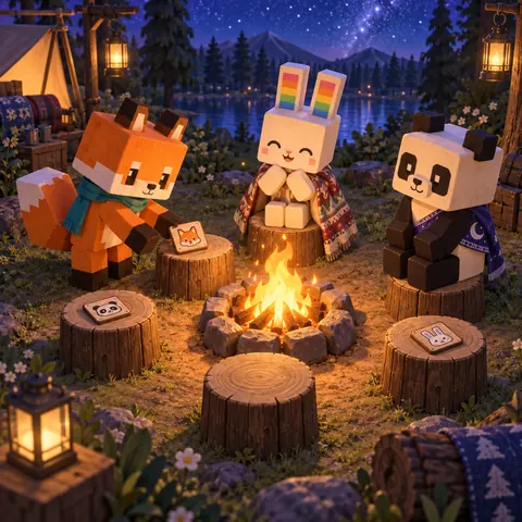 Campfire Seating Logic browser game