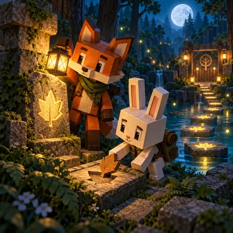 Co-op Lantern Paths browser game