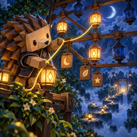Lantern Lattice browser game