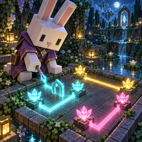 Prism Route Garden browser game