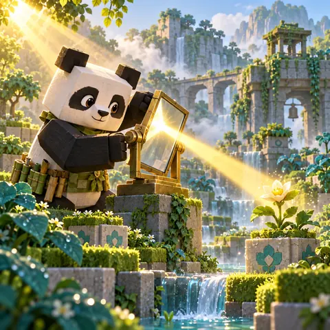 Sunbeam Garden: Mirror Paths browser game