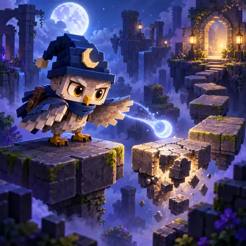 Moonlit Trap Trail browser game