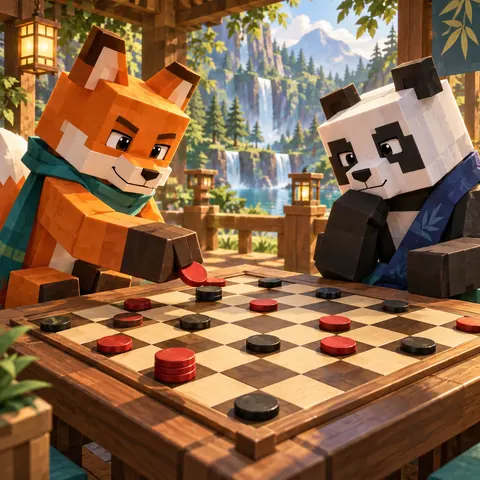 Checkers browser game