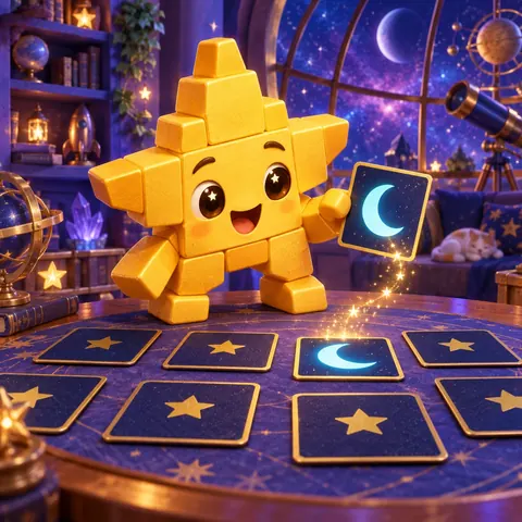 Memória de Estrela jogo infantil