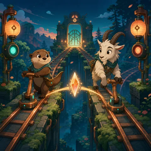 Twin Switchyard browser game